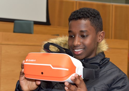 boy with VR headset